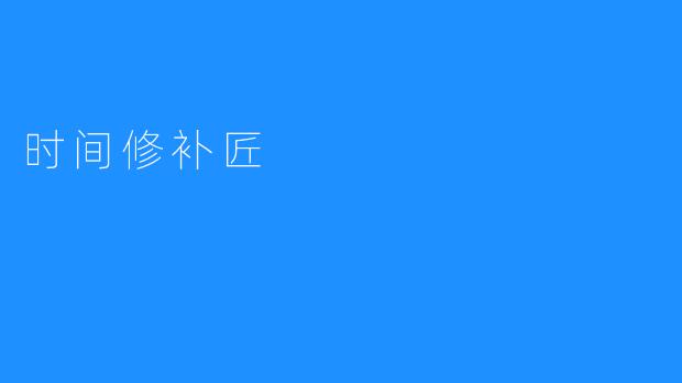 时间修补匠
